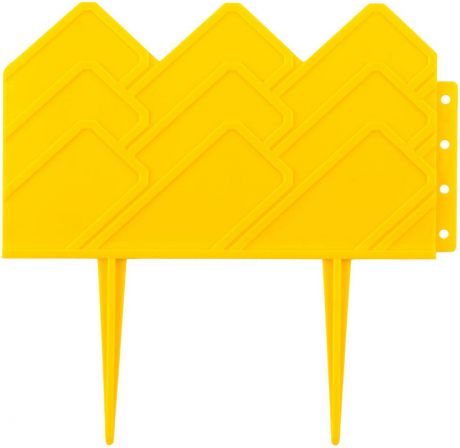 Бордюр декоративный "Grinda", для клумб, цвет: желтый, 14 х 310 см