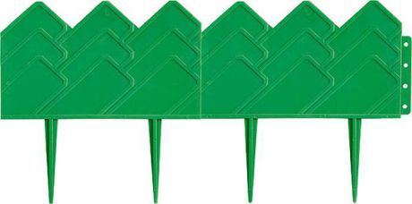 Бордюр садовый Palisad "Кантри", цвет: зеленый, 14 см х 3,1м