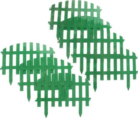 Забор декоративный Palisad "Винтаж", цвет: зеленый, 28 см х 3 м