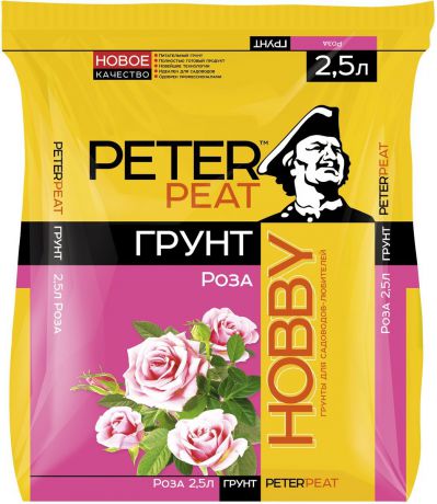 Грунт Peter Peat "Роза", линия Хобби, 2,5л