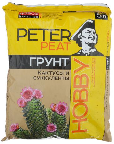 Грунт для растений Peter Peat "Кактусы и суккуленты", 5 л