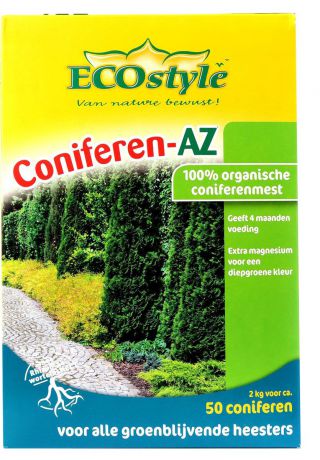 Удобрение натуральное органическое "EcoStyle", для хвойных и вечнозелёных растений, 2 кг на 50 м2