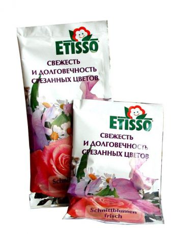 Средство "Etisso", для долговечности любых свежесрезанных цветов, 20 мл