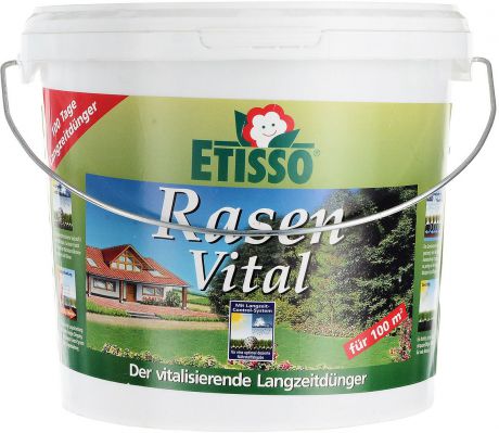 Живительное долгосрочное удобрение Etisso, для здорового роста газонной травы, 3 кг