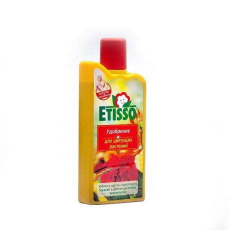 Жидкое удобрение "Etisso" для здорового роста любых цветущих комнатных и балконных растений, 500 мл