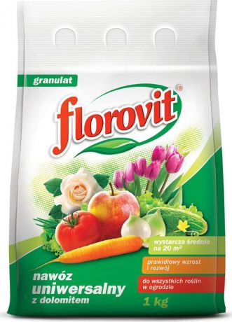 Удобрение Florovit гранулированное, с доломитом, 1 кг