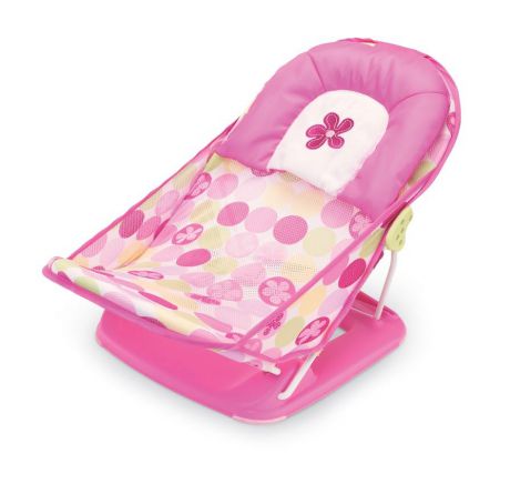 Лежак с подголовником для купания Summer Infant Deluxe Baby Bather, цвет: розовый