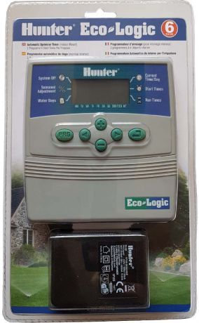 Контроллер управления поливом Hunter Eco-Logic-601i-E, на 6 зон