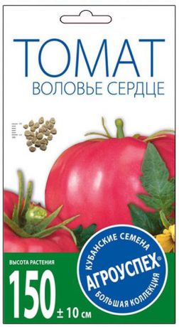 Семена Агроуспех "Томат Воловье сердце розовый средний И", 22573, 0,1 г