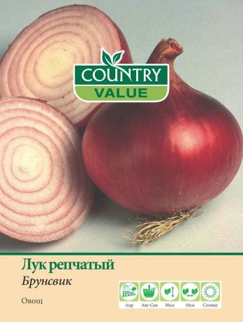 Семена Country Value "Лук репчатый Брунсвик", 20290, 100 шт