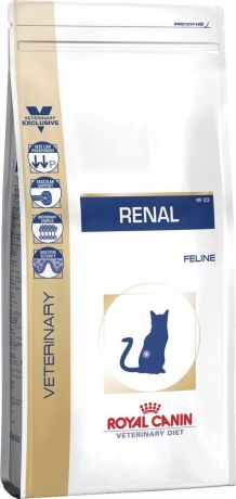 Корм сухой Royal Canin "Vet Renal feline RF23", для взрослых кошек с хронической почечной недостаточностью, 2 кг