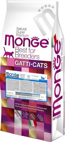 Корм сухой для кошек Monge "Cat Urinary", профилактика МКБ, 10 кг