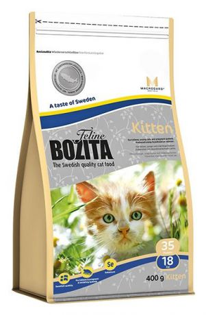 Корм сухой Bozita "Feline Kitten", для котят, беременных и кормящих кошек, 400 г