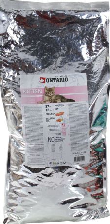 Корм сухой Ontario "Kitten" для котят, с курицей, 10 кг