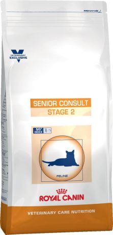 Корм сухой Royal Canin "Vet Senior Consult Stage 2", для котов и кошек старше 7 лет, имеющих видимые признаки старения, 1,5 кг