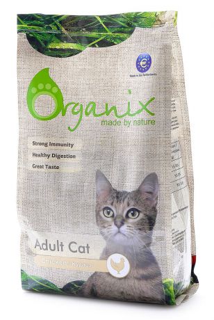 Натуральный корм для кошек "Organix", с курочкой (Adult Cat Chicken), 7,5 кг