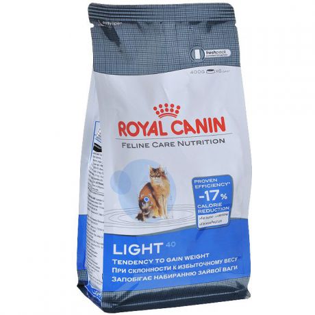 Корм сухой Royal Canin "Light", для кошек, склонных к избыточному весу, 400 г