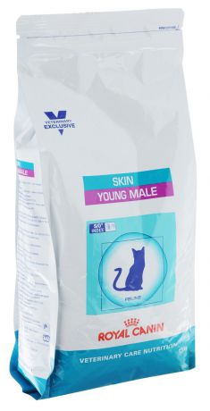 Корм сухой Royal Canin "Young Male Skin" для молодых кастрированных котов c чувствительной кожей и длинной шерстью с момента операции до 7 лет, 1,5 кг