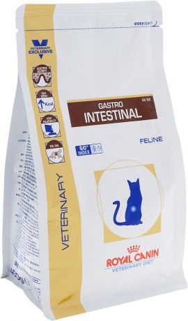 Корм сухой диетический Royal Canin "Gastro Intestinal GL32" для кошек, при нарушениях пищеварения, 400 г