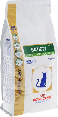Корм сухой диетический Royal Canin "Satiety Weight Management SAT34" для кошек, для снижении веса, 1,5 кг