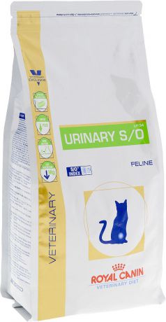 Корм сухой диетичесий Royal Canin "Urinary S/O LP34" для кошек, при заболеваниях мочекаменной болезнью, 1,5 кг