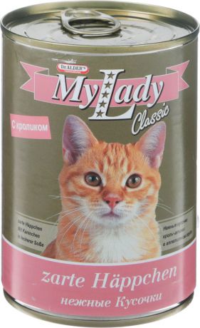 Консервы Dr. Alders "My Lady. Classic" для взрослых кошек, с кроликом, 415 г