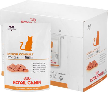 Консервы Royal Canin "Senior Consult Stage 1" для кошек старше 7 лет, 100 г, 12 шт