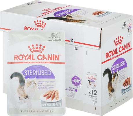 Консервы Royal Canin "Sterilised", паштет для взрослых стерилизованных кошек, 85 г, 12 шт