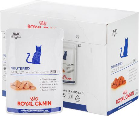 Консервы Royal Canin "Neutered Adult Maitenance" для кастрированных котов и стерилизованных кошек, 100 г, 12 шт