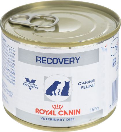 Консервы для собак и кошек Royal Canin "Recovery", в период анорексии и выздоровления, 195 г