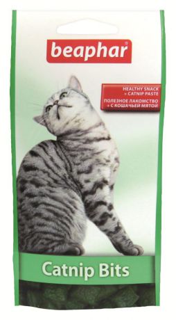 Лакомство для кошек Beaphar "Catnip Bits", с кошачьей мятой, 35 г