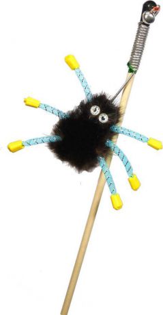 Дразнилка-удочка для кошек GoSi "Норковый паук", длина 50 см