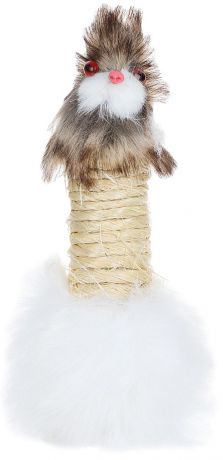 Игрушка-когтеточка для кошек Zoobaloo "Заяц", длина 15 см