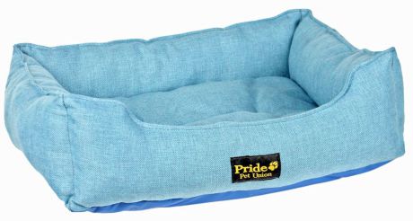 Лежак для животных Pride "Прованс", цвет: голубой, 70 х 60 х 23 см