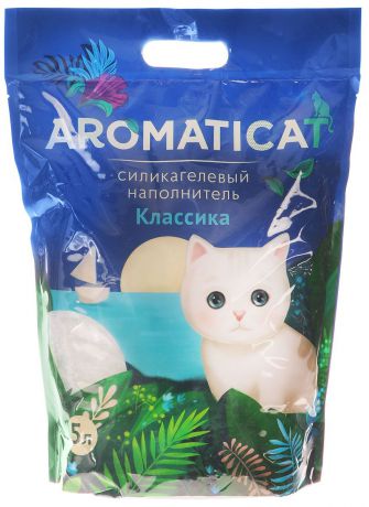 Наполнитель для кошачьего туалета Aromaticat "Классика", силикагелевый, 5 л