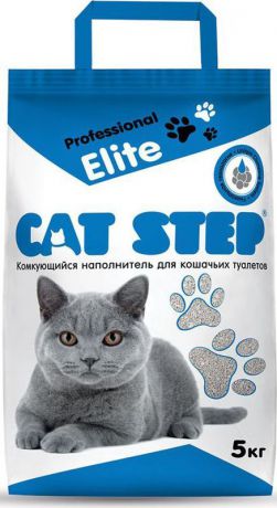 Наполнитель для кошачьих туалетов Cat Step "Professional Elite", комкующийся, 5 кг