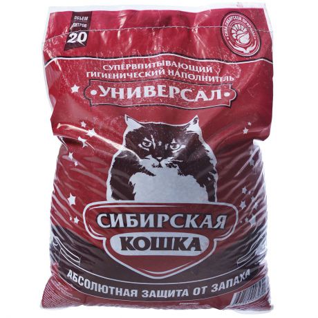 Наполнитель для кошачьих туалетов Сибирская Кошка "Универсал", 20 л