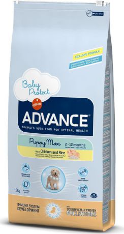 Корм сухой Advance "Baby Protect Maxi" для щенков крупных пород, от 2 до 12 месяцев, 12 кг