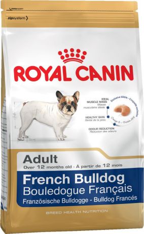 Корм сухой Royal Canin "French Bulldog", для собак породы французский бульдог от 12 месяцев, 3 кг