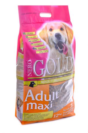 NERO GOLD super premium Для Взрослых собак Крупных пород (Adult Maxi 26/16), 12 кг.