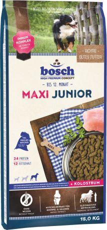 Корм сухой Bosch "Junior Maxi" для щенков крупных пород, 15 кг