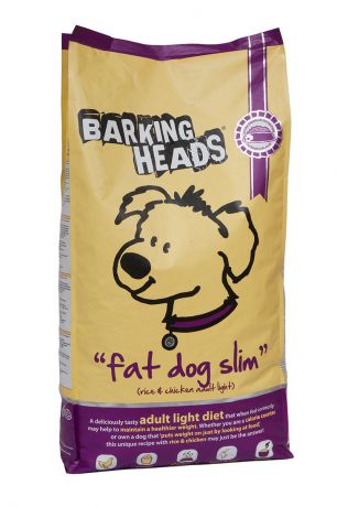 Корм сухой Barking Heads "Худеющий толстячок", для собак с избыточным весом, с курицей и рисом, 12 кг