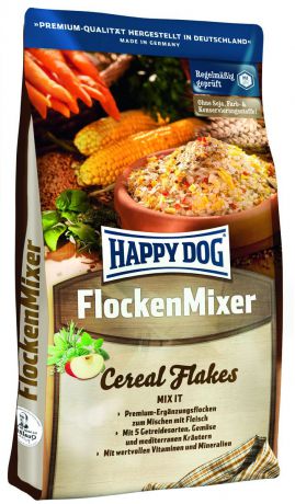 Корм сухой Happy Dog "Flocken Mixer", дополнительное питание для собак в виде хлопьев, 3 кг