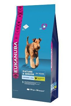 Корм Eukanuba "Dog", для пожилых собак крупных пород, 15 кг