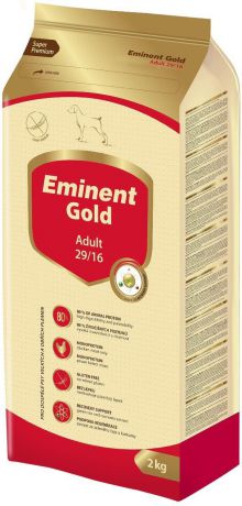 Корм сухой Eminent Gold "Эдалт", для средних пород, 2 кг