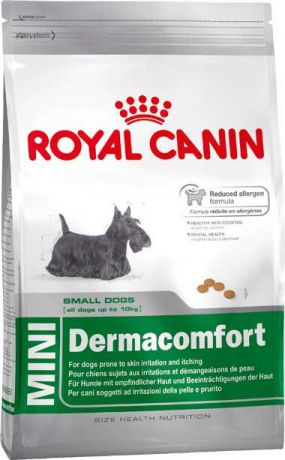 Корм сухой Royal Canin "Mini Dermacomfort", для собак мелких пород, при раздражениях и зуде, 800 г