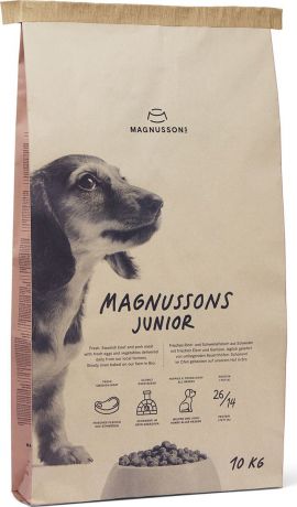 Корм сухой Magnussons "Junior" для щенков, беременных и кормящих сук, 10 кг