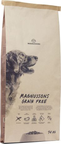 Корм сухой Magnussons "Meat & Biscuit Grain Free" для взрослых собак, беззерновой, 14 кг