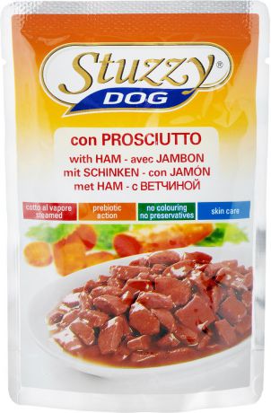 Консервы для взрослых собак Stuzzy "Dog", с ветчиной в соусе, 100 г