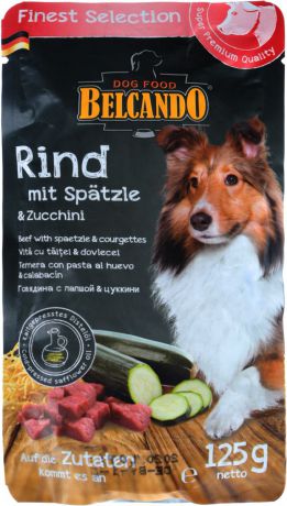 Консервы для собак "Belcando", с говядиной, лапшой и цуккини, 125 г